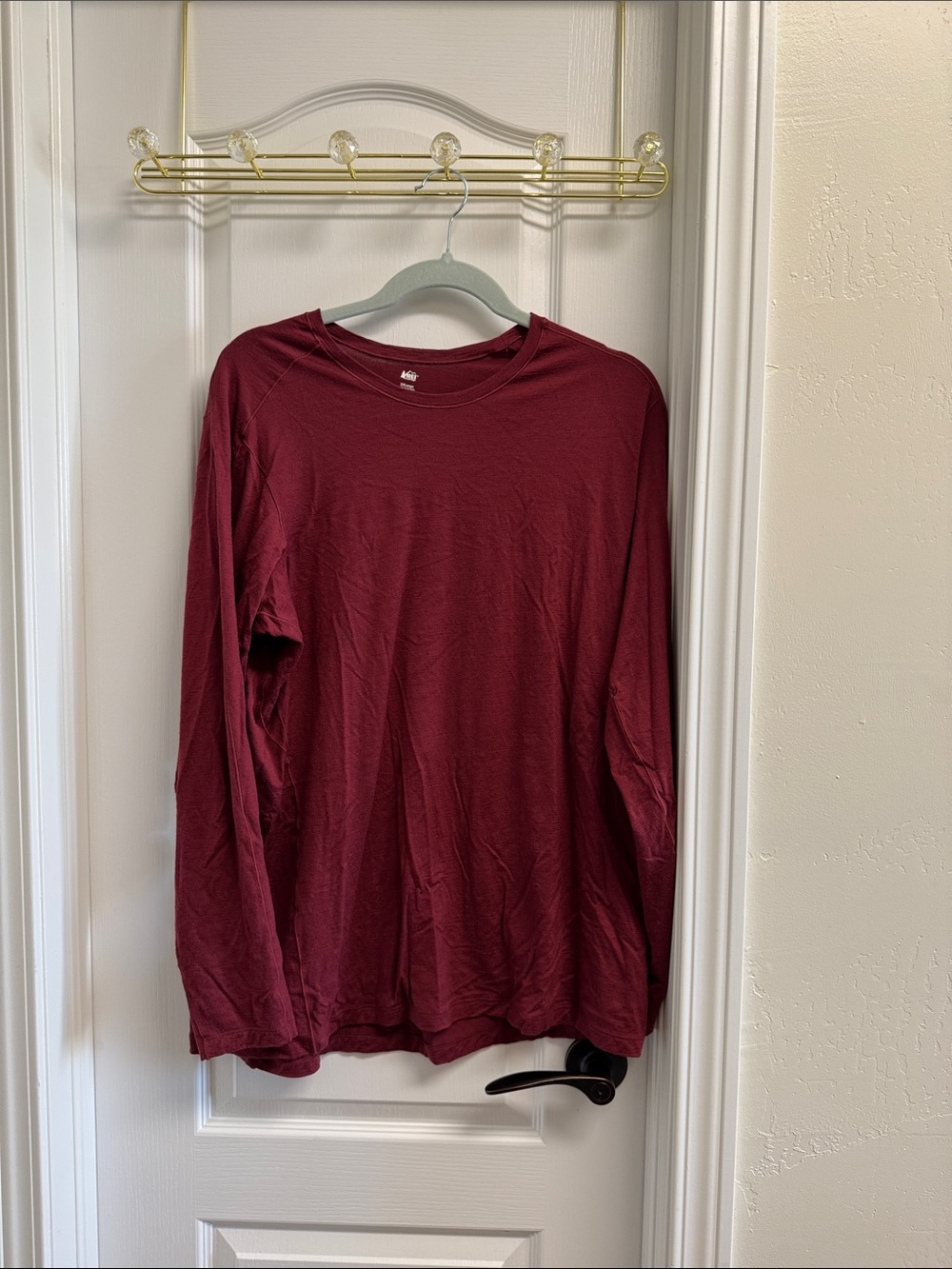 Women’s Long-Sleeve base layer top REI Shirt - Burgundy